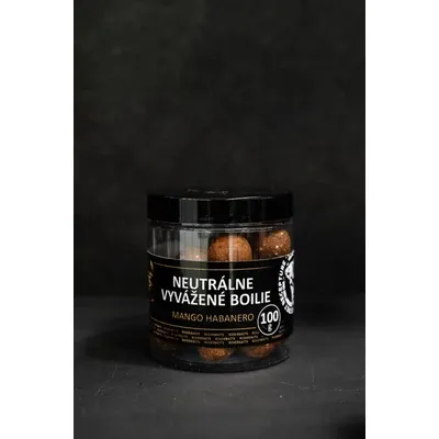 RIVERBAITS Neutrálne Vyvážené Boilie Mango Habanero 20mm 120g